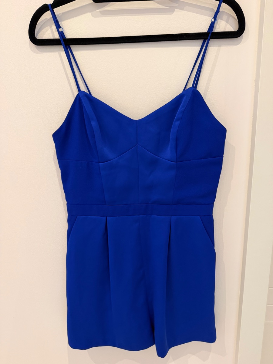Navy blue Topshop playsuit photo 3