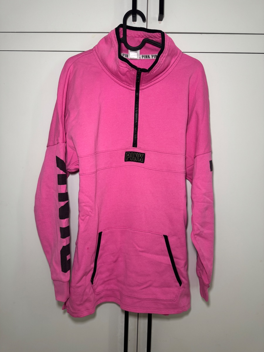 Victoria Secret Victoria's Secret PINK half-zip pullover sweatshirt