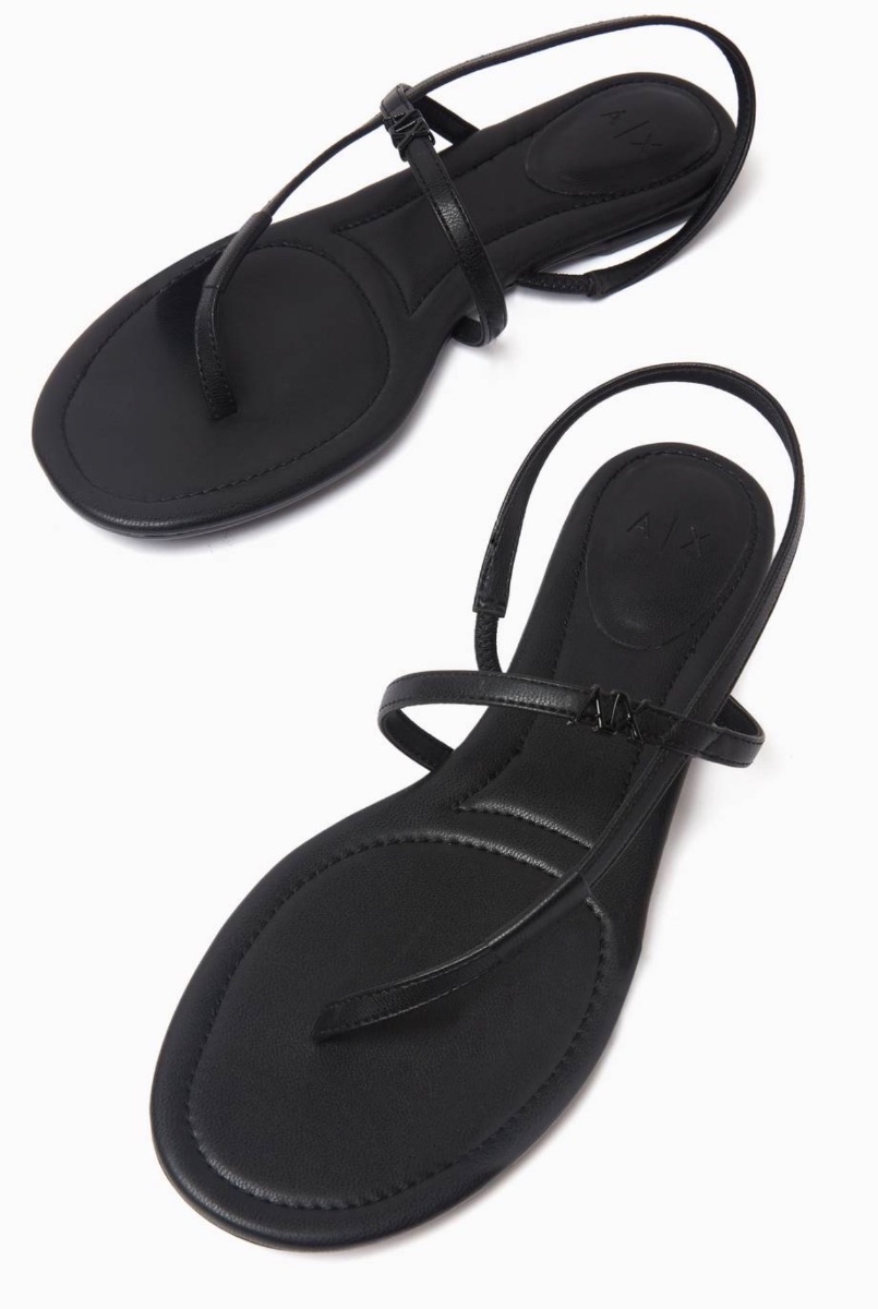 Black Armani Exchange ladies sandles photo 2