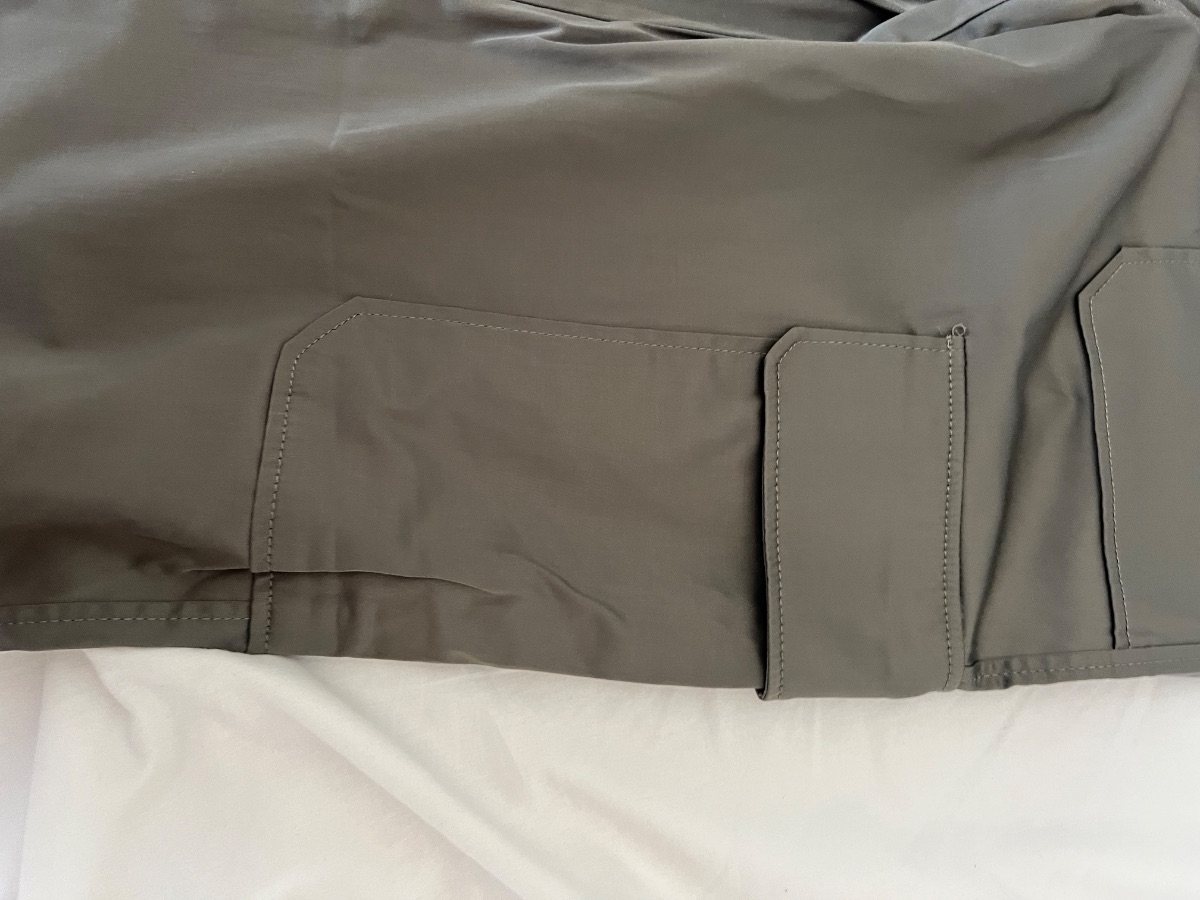 Zara Satin Cargo Trousers – Khaki – Size M