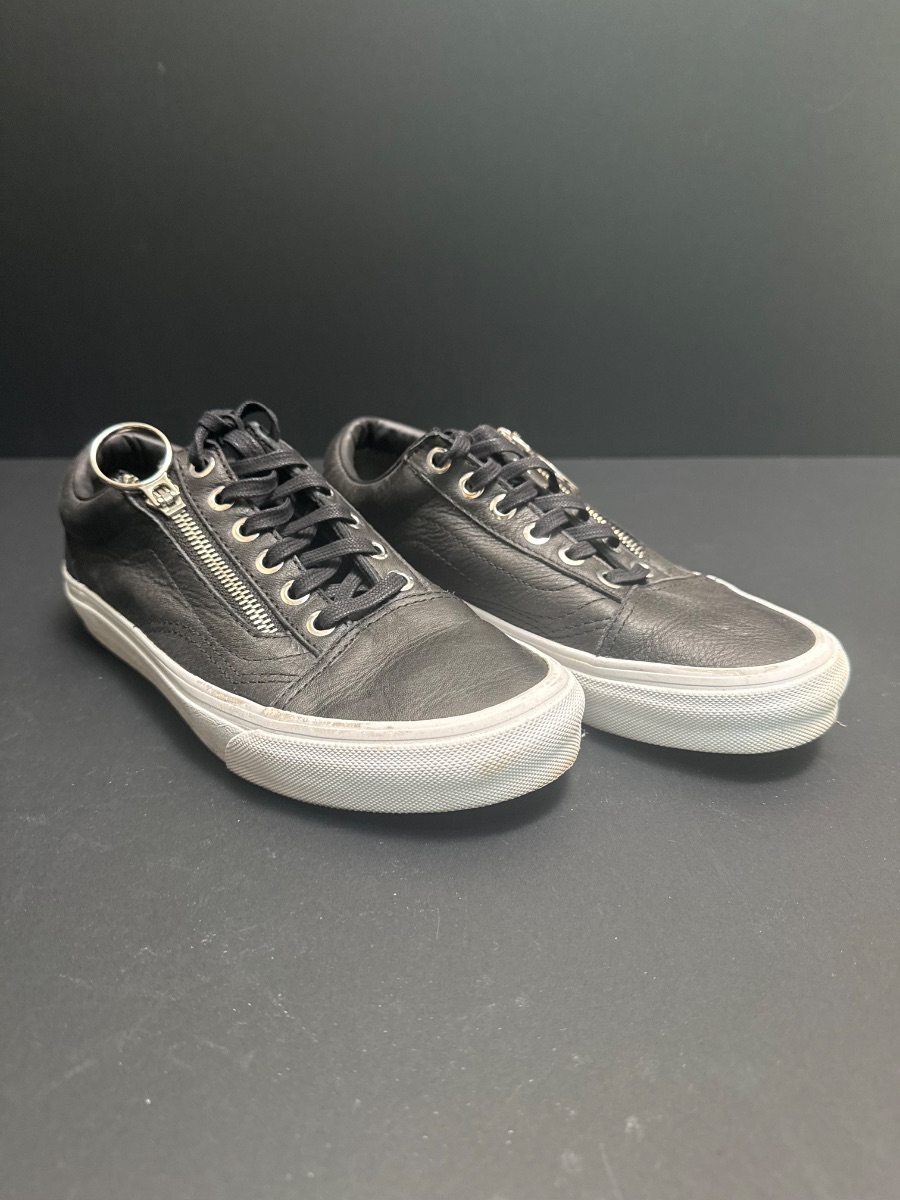 Vans Old Skool Leather (Black Zip Edition) - With Box