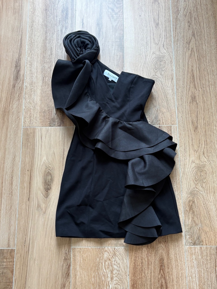 ELLIATT Halona One Shoulder Mini Dress in Viscose Blend photo 2