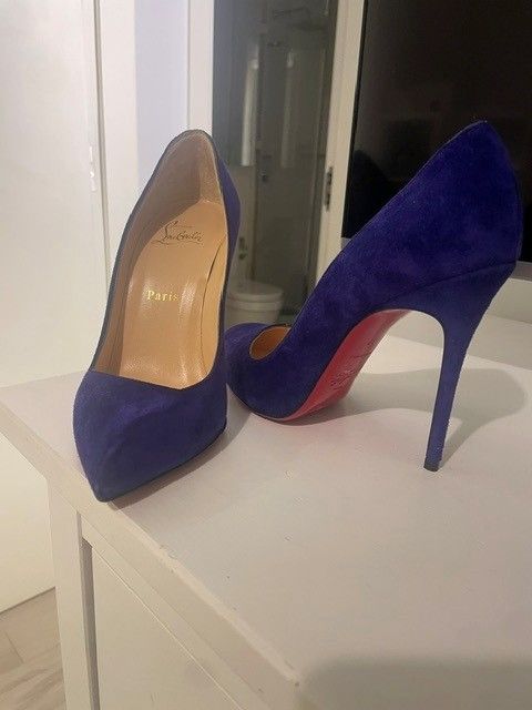 Christian Louboutin Blue Heels photo 3