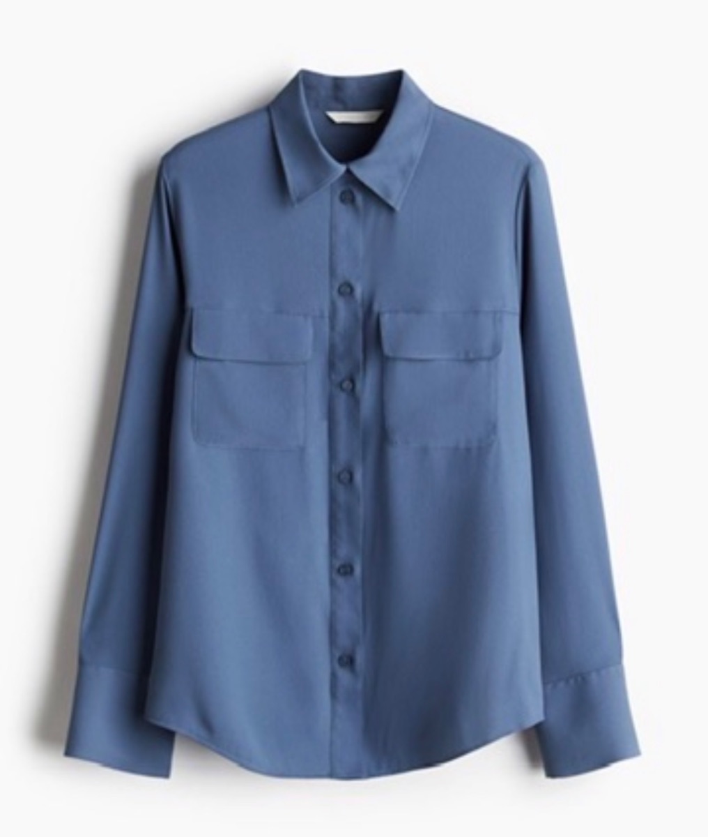 H&M Blue Shirt - Sz S photo 3