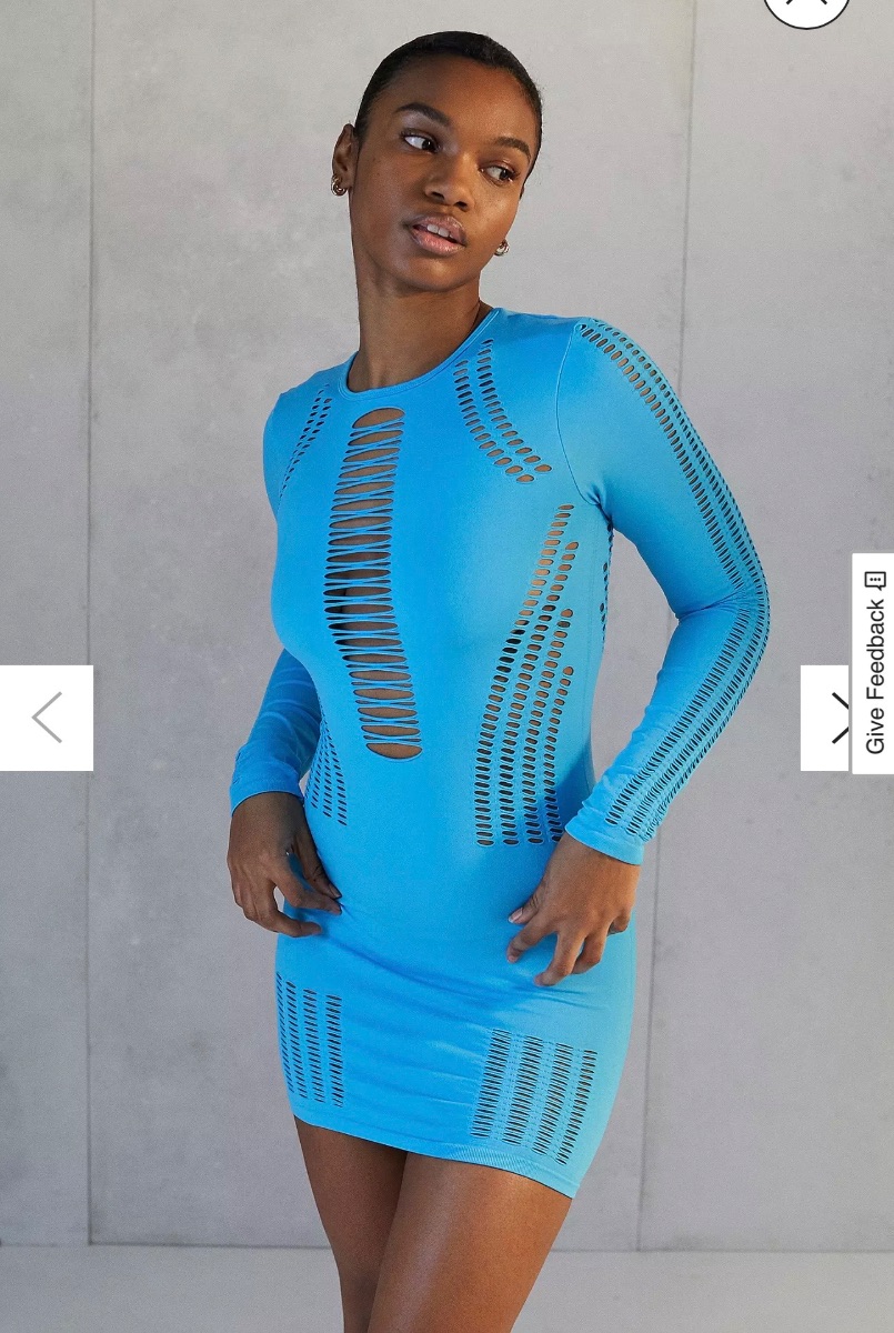 Urban Outfitters Electric blue cut out mini dress