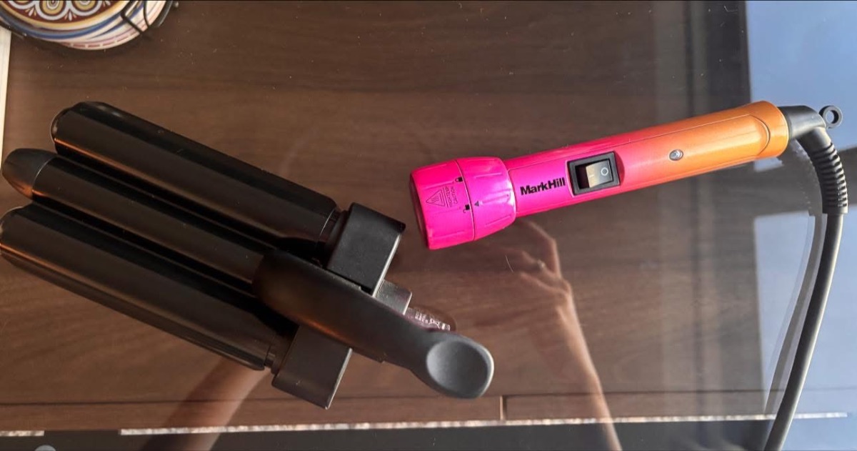 Mark Hill Pick n Mix Interchangeable Curling Wand Handle + Deep Mermaid Waver Barrel photo 2