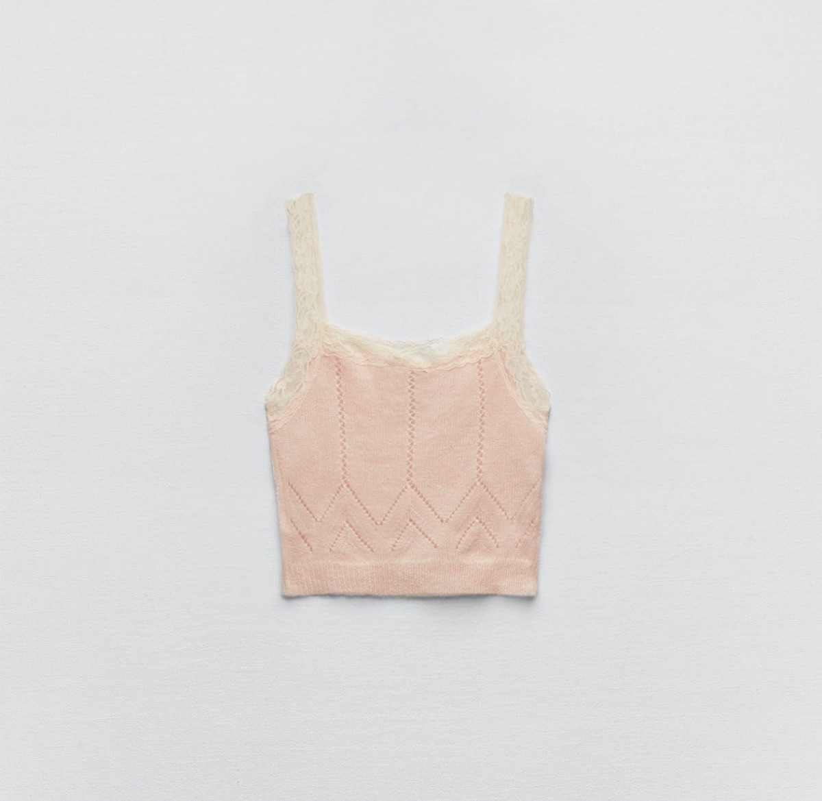 Zara Ballet Pink Knit Twinset - Sz L photo 3