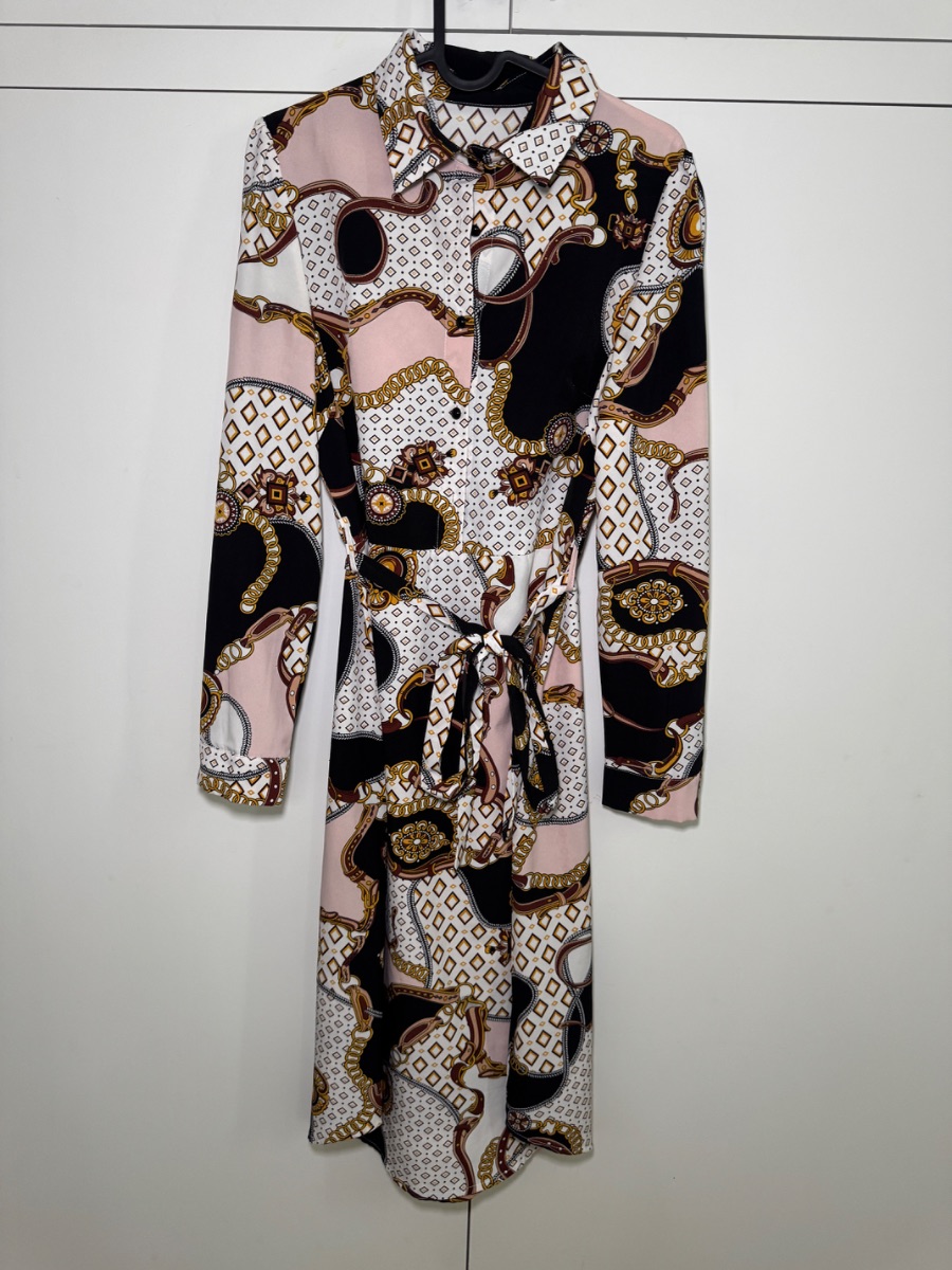 Shein Long sleeve midi shirt dress. Size small