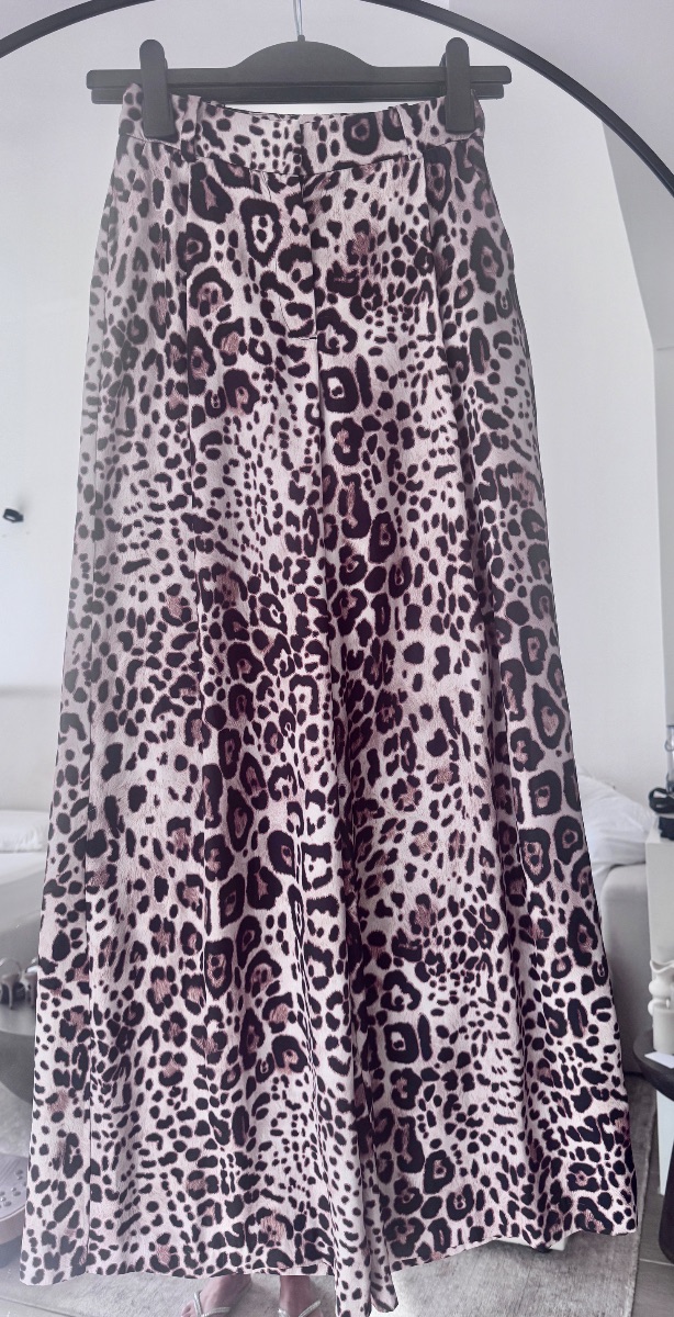 Zara palazzo wide leg print trousers