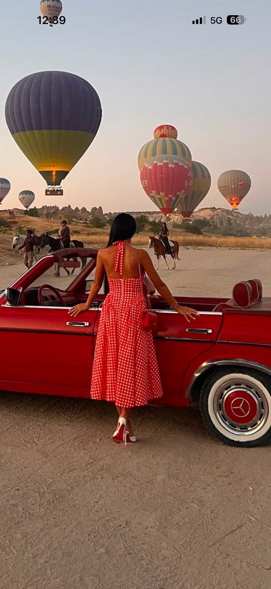 Fashion Nova Red gingham dress XS photo 2