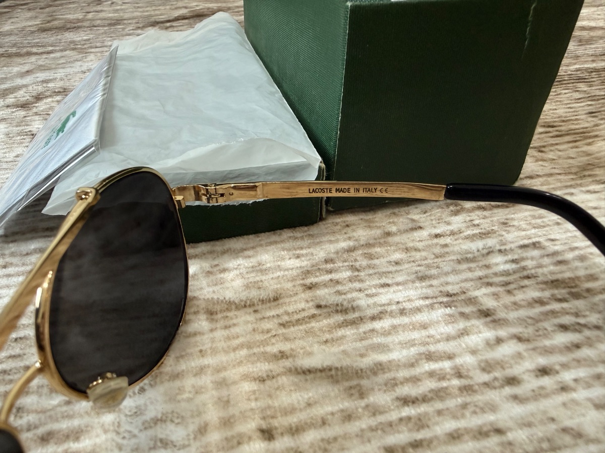 Lacoste L152S Premium Sunglasses – Stylish Gold Frame with Original Case & Box photo 2