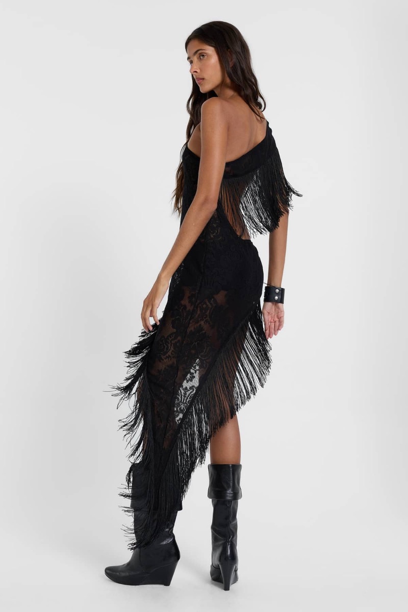 JADED LONDON Vivienne Lace Fringe Dress photo 2