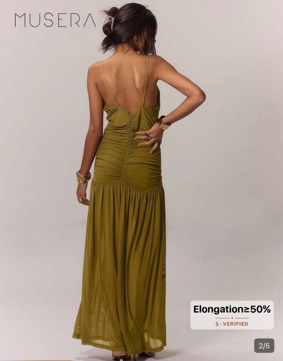 Shein Green sheer dress