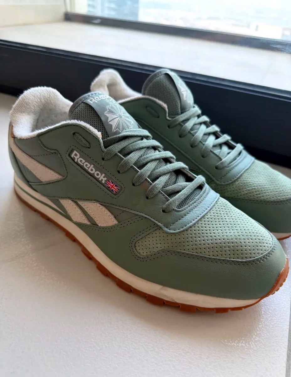 Light Green Reebok Classic Sneakers