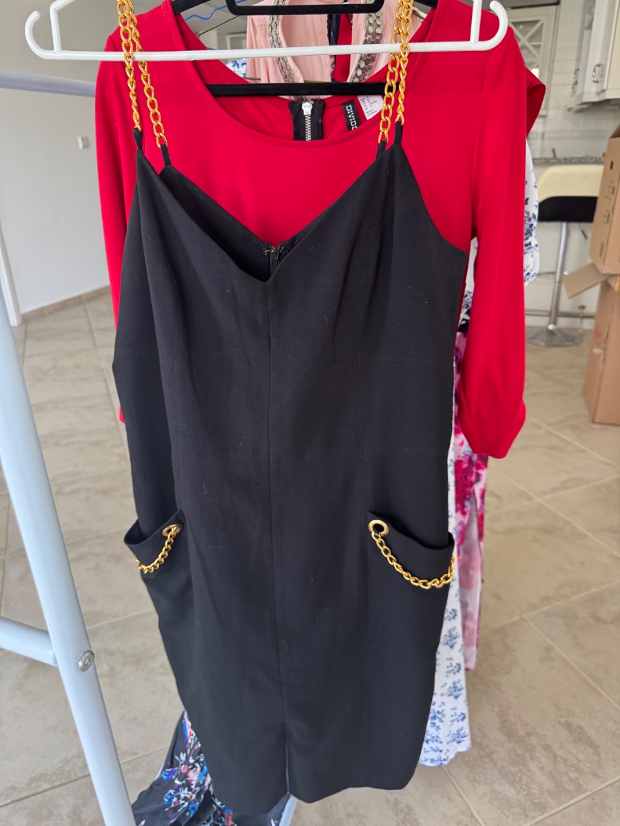 Wdny WD NY black and gold dress