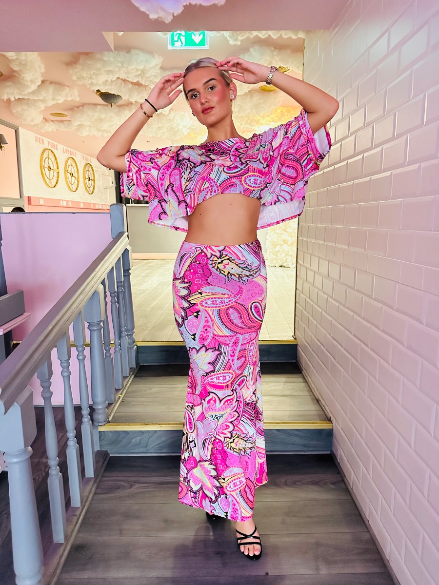Boutique Maxi skirt coord set