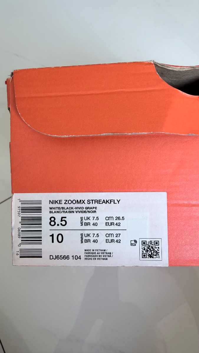 Nike ZoomX Streakfly – White/Vivid Grape, EU 42 (W10 / M8.5) photo 3