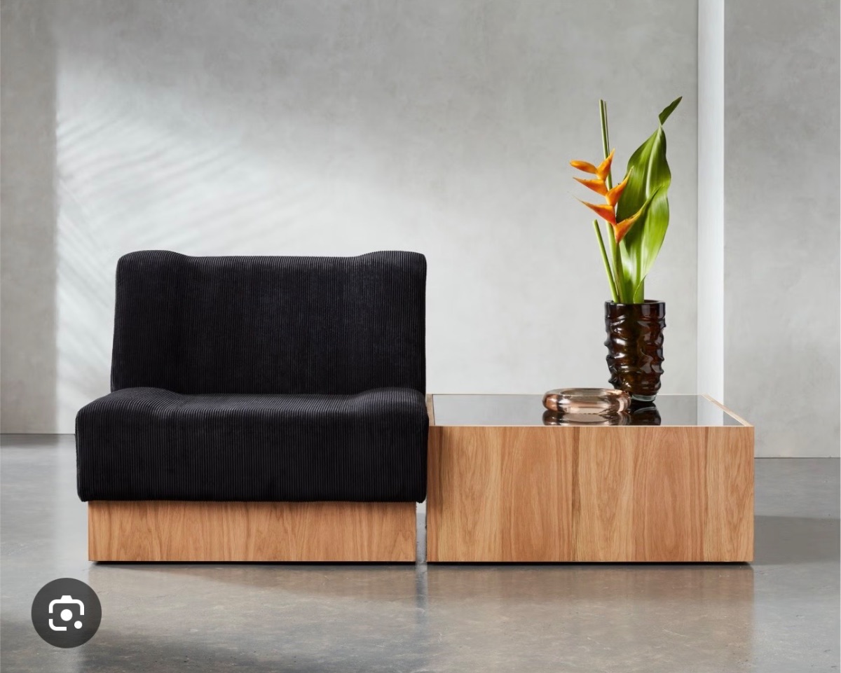 Lenny kravitz x CB2 designer lounge chair photo 3