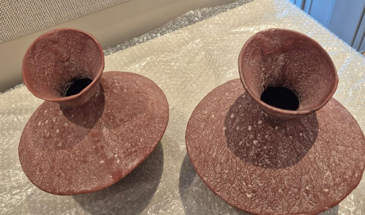 Contemporary Geometric Sculptural Vases / Ornaments. photo 2