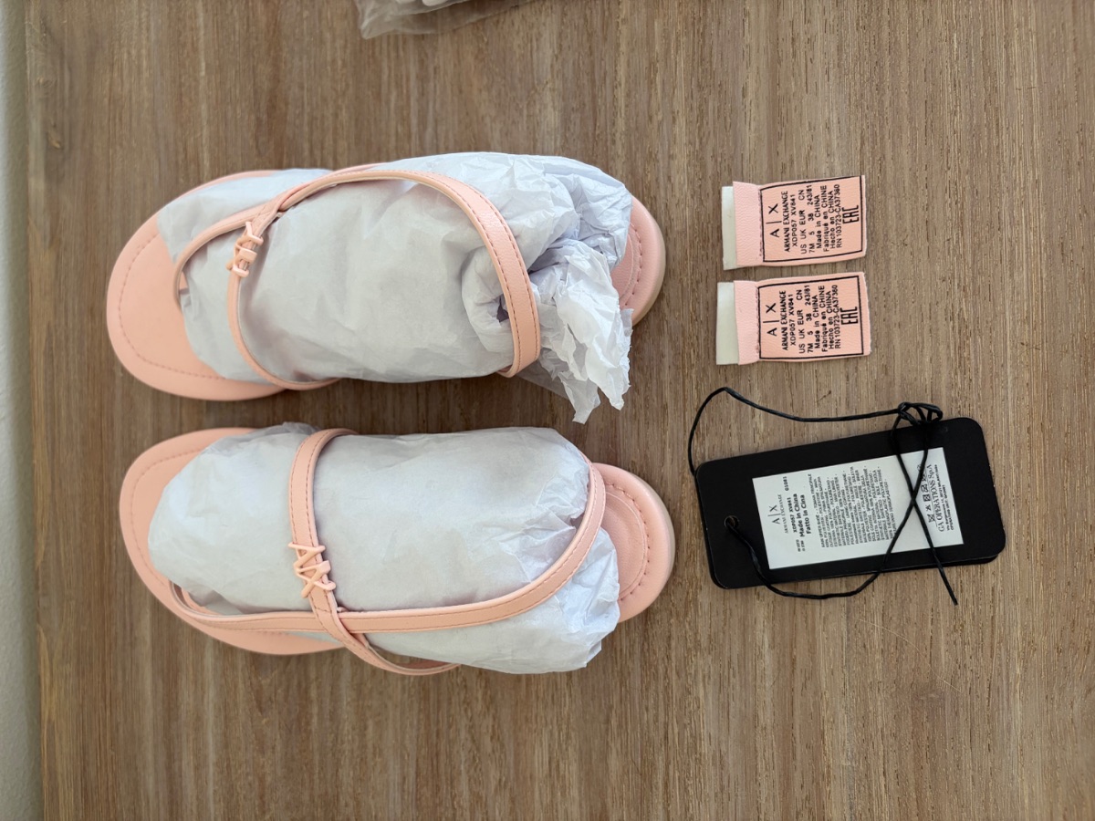 Pale pink Armani Exchange Sandles photo 3