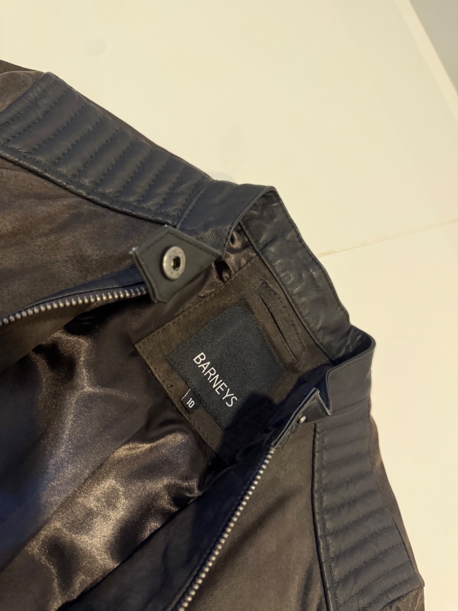 Barneys Barney’s leather jacket photo 3