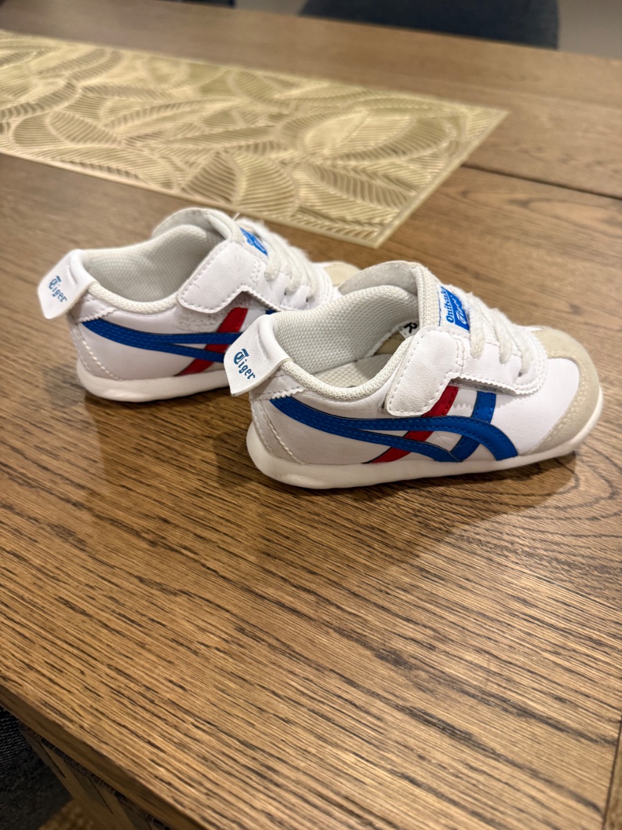 Onitsuka Tiger Japan white and blue sneakers size 22