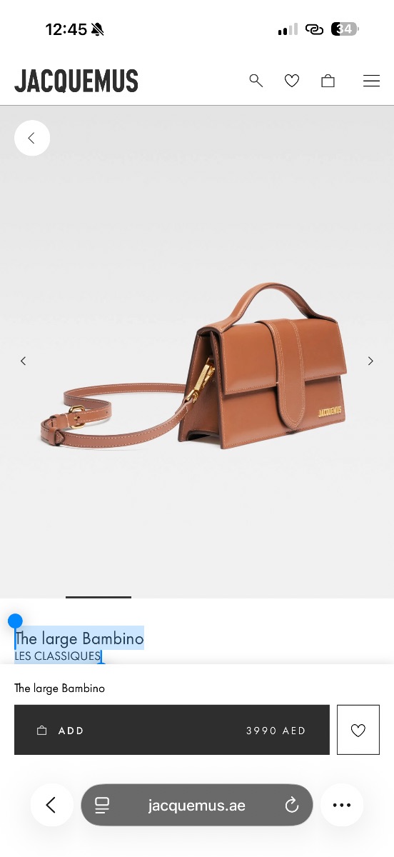 Jacquemus The large Bambino photo 2