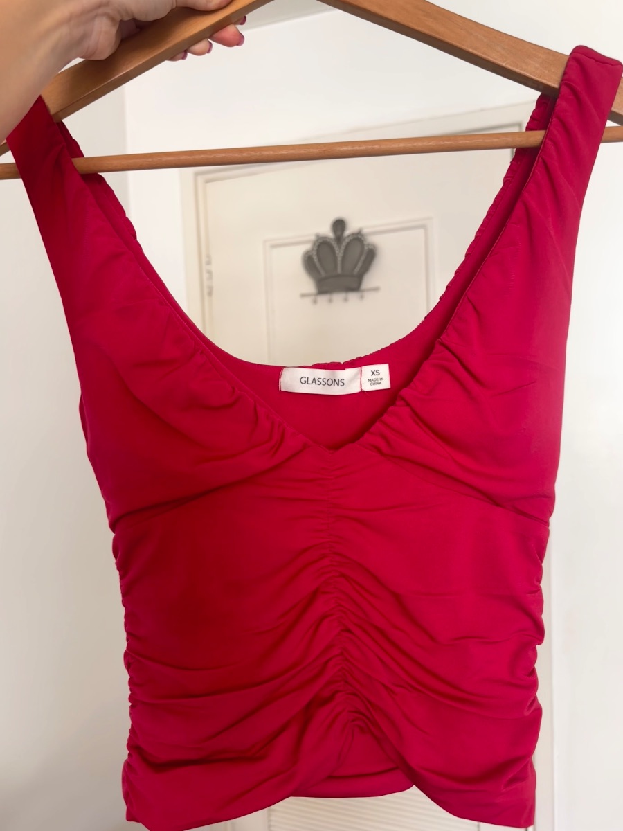 Glassons pink ruched top photo 3