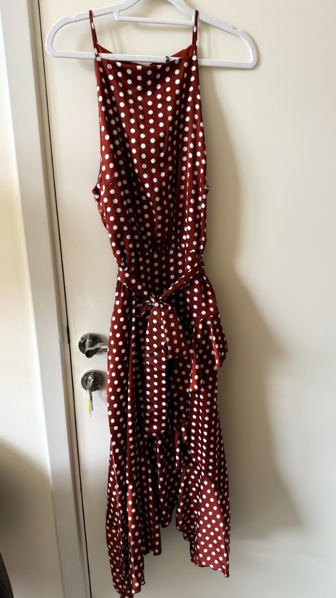 Boohoo Polka Dot Long dress UK14
