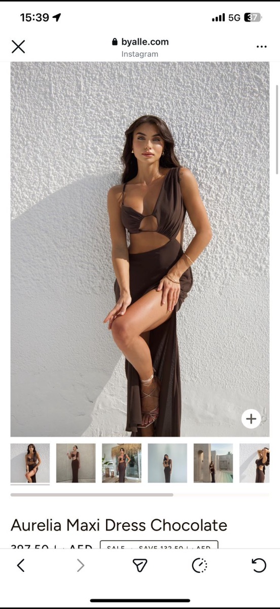 By Alle Byalle maxi dress, brown