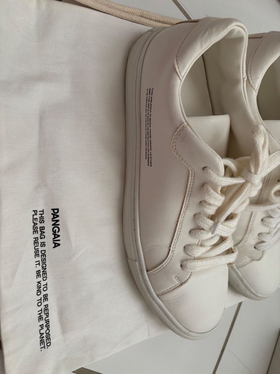 Pangaia White womens sneakers photo 3