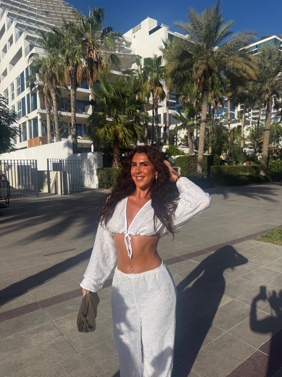 Shein Sequin white two piece set photo 2