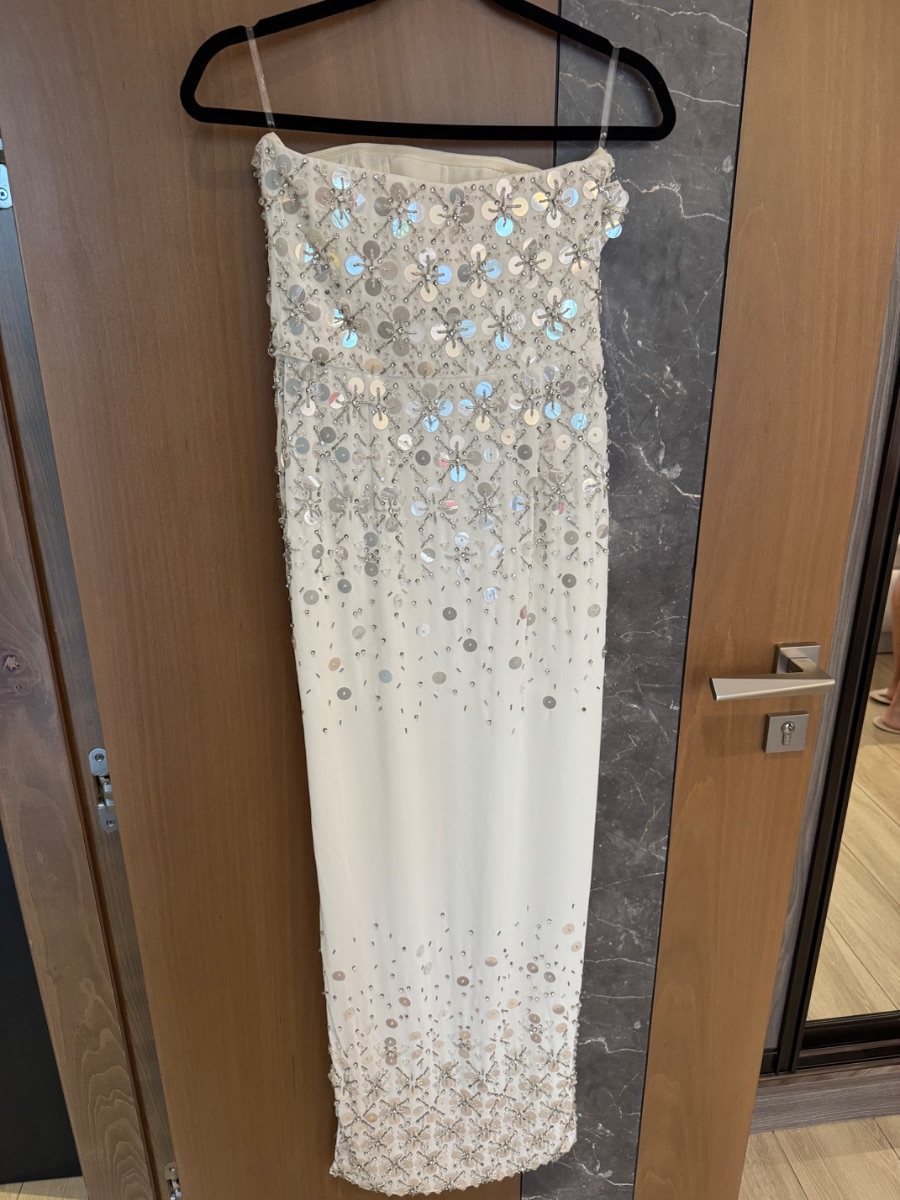 Oh Polly strapless sequin dress photo 3