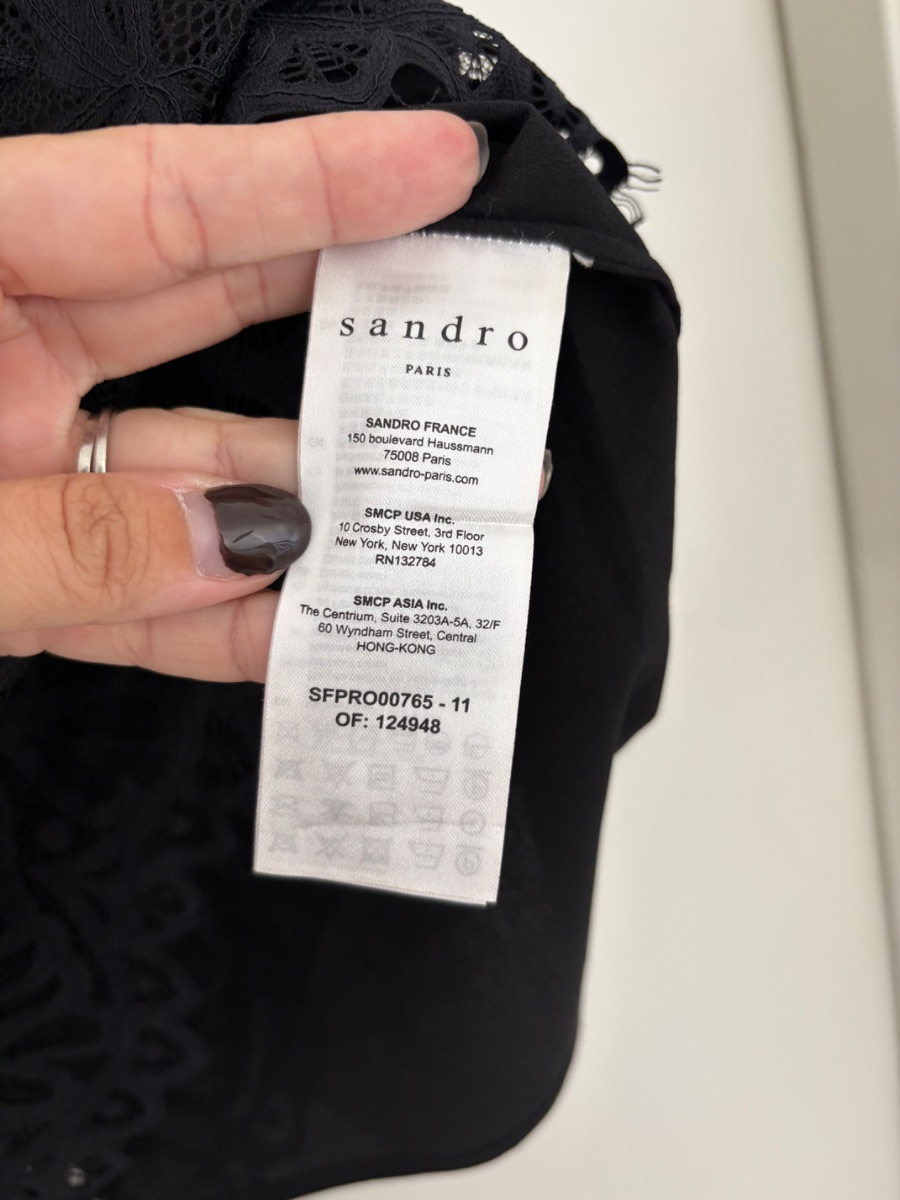 Sandro lace mini dress photo 3