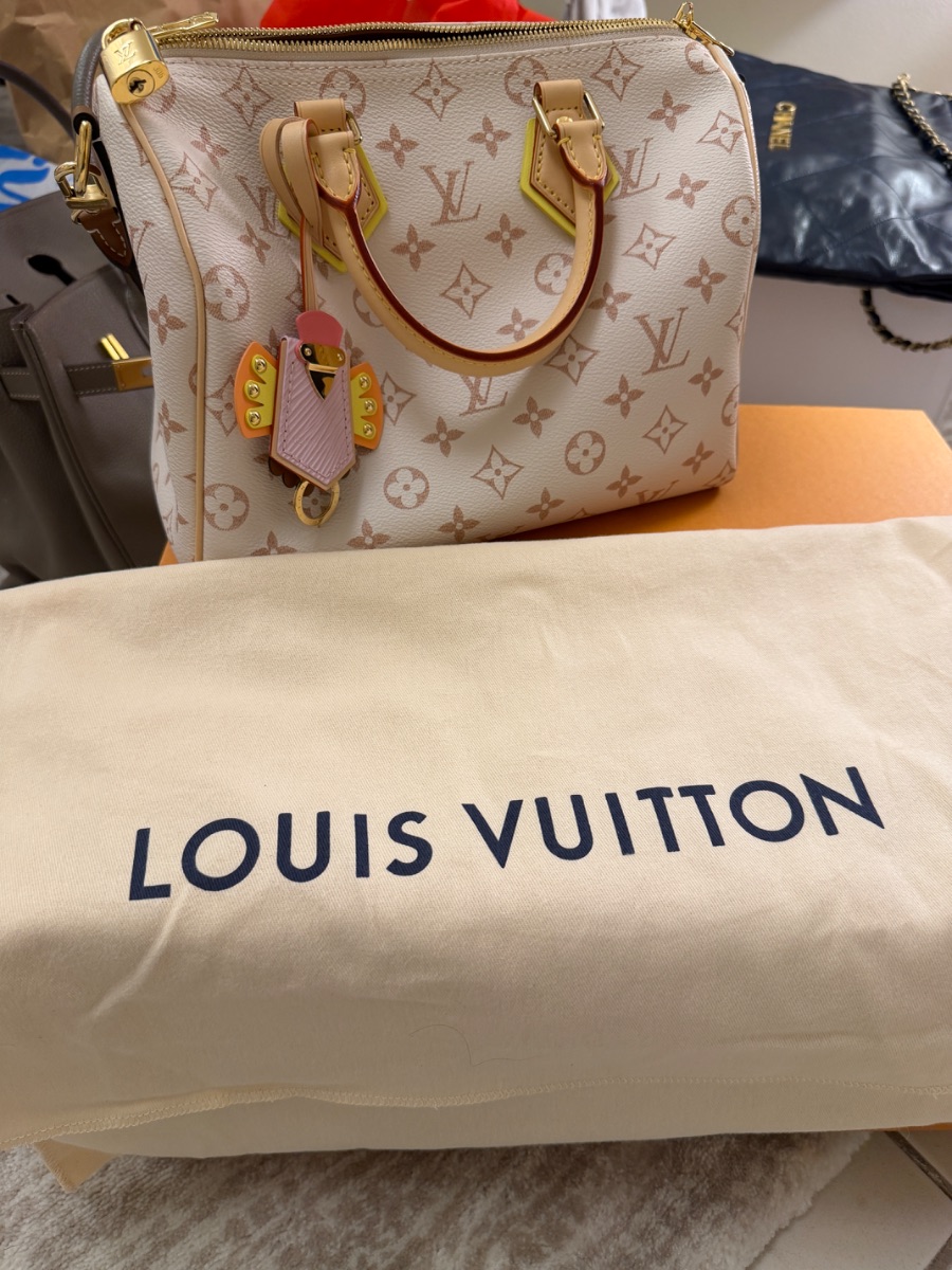 Louis Vuitton Brand New LV Soft Speedy 25 Complete Set