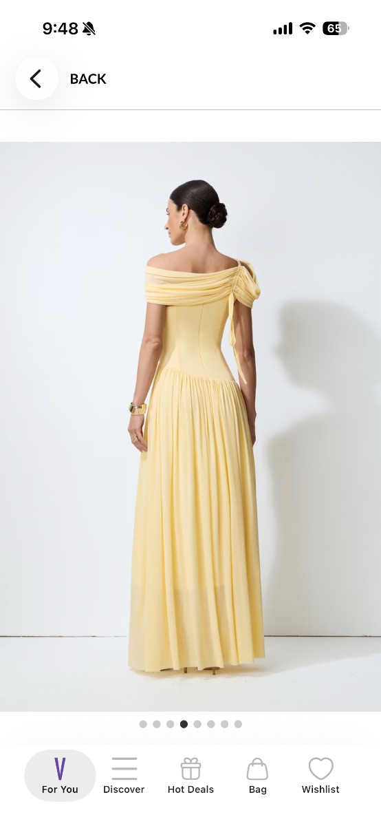 SUNFERE Yellow dress new never worn photo 2