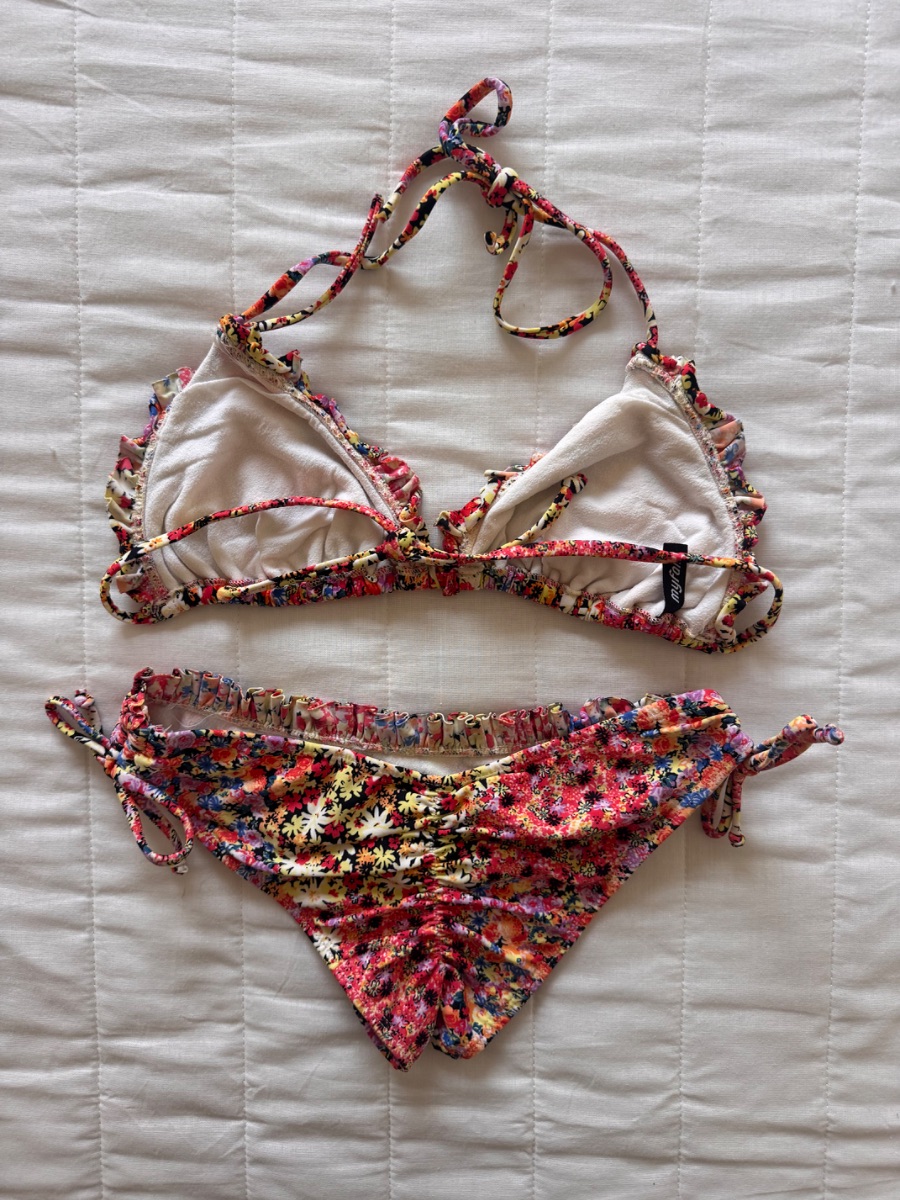 MyFair floral ruched two-piece bikini set photo 2