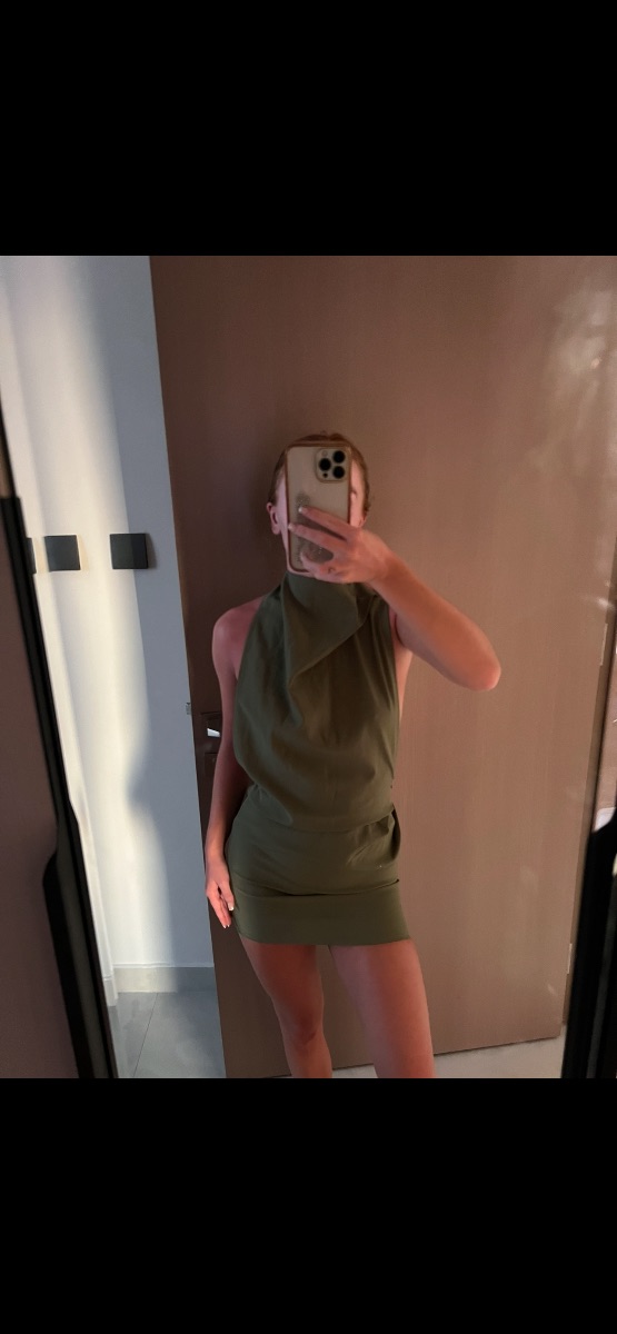 PLT Green halterneck dress
