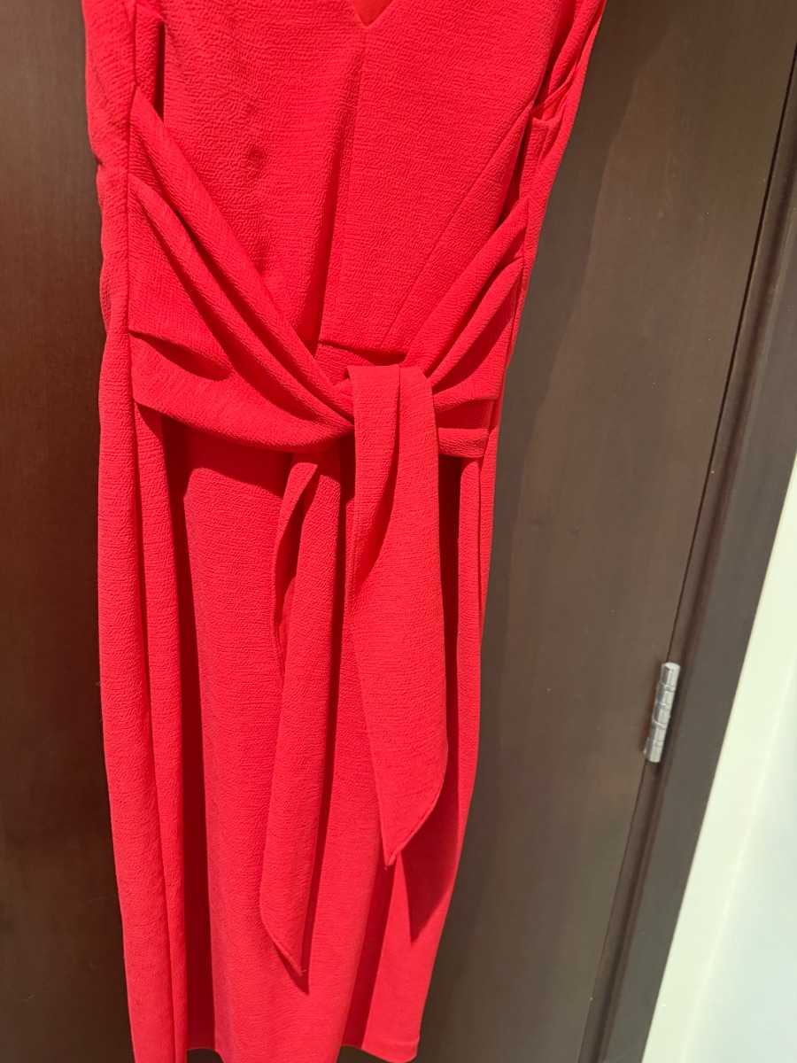 Adrianna Papell red dress uk12/m,l photo 3