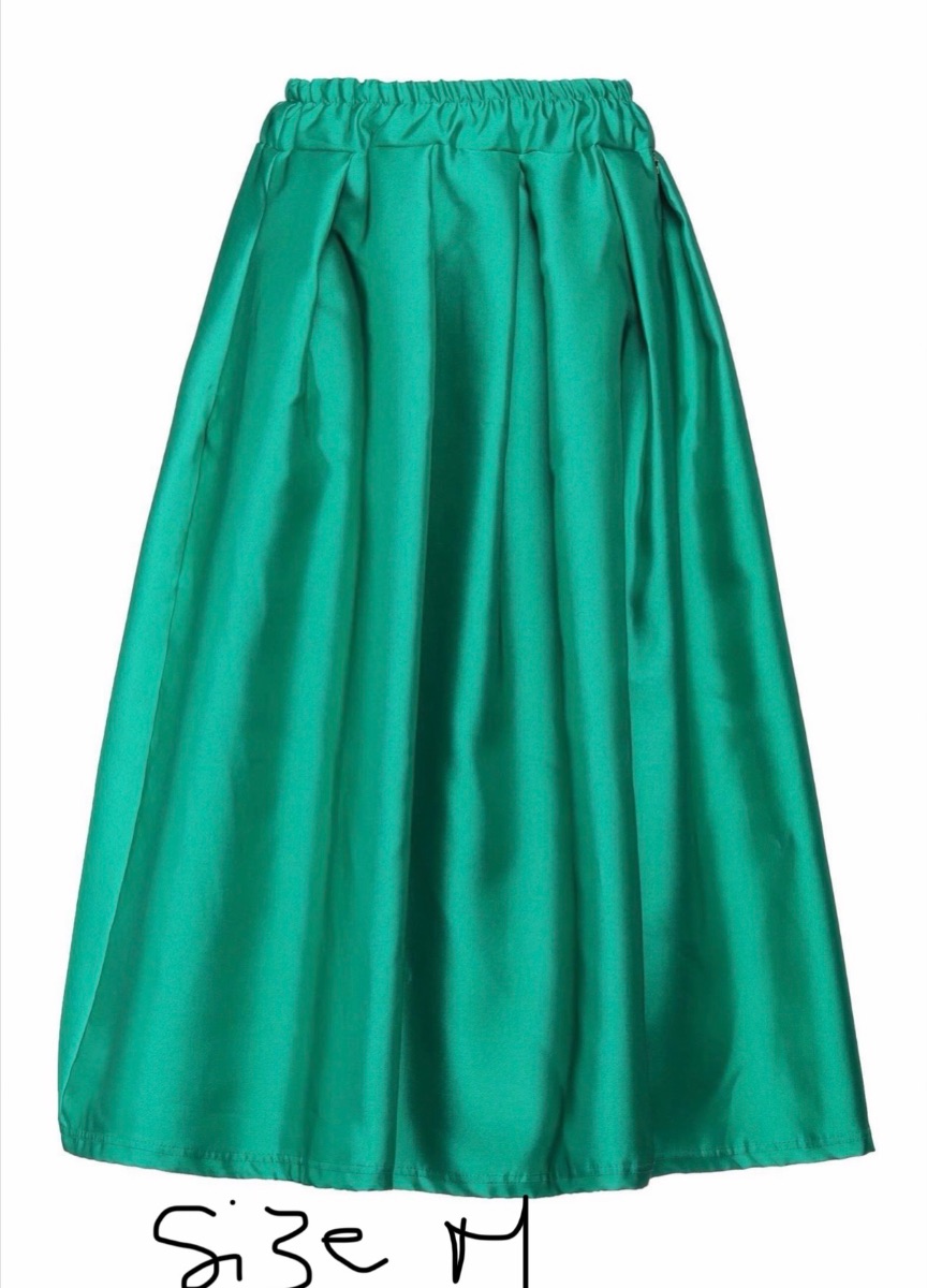 Souvenir Green Midi Skirt - New - Sz M