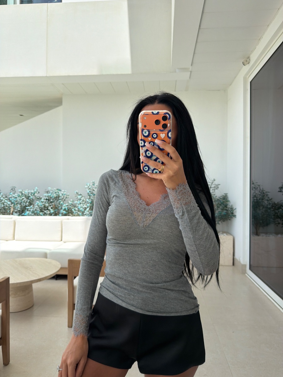 Intimissi cashmere top grey