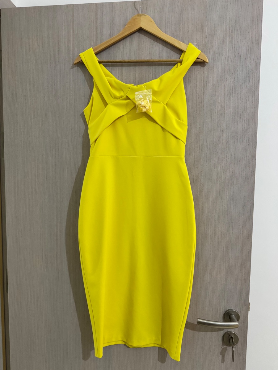 River Island Yellow mid length dress photo 2