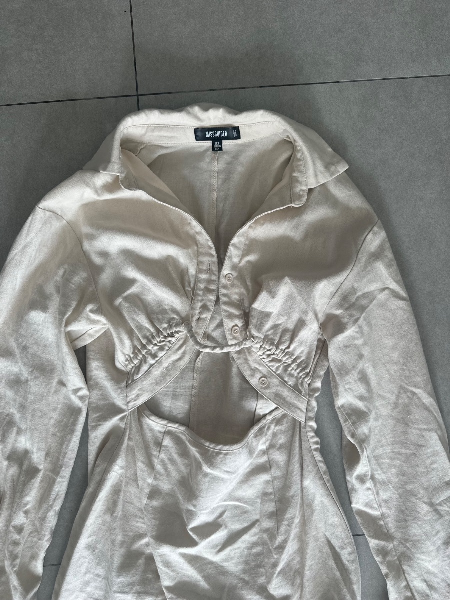Missguided Linen misguided dress. photo 3