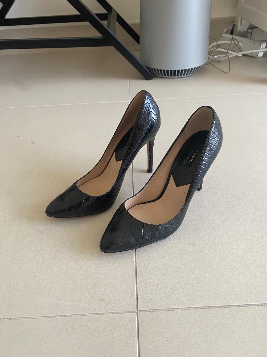 Mango Leather high heels photo 2