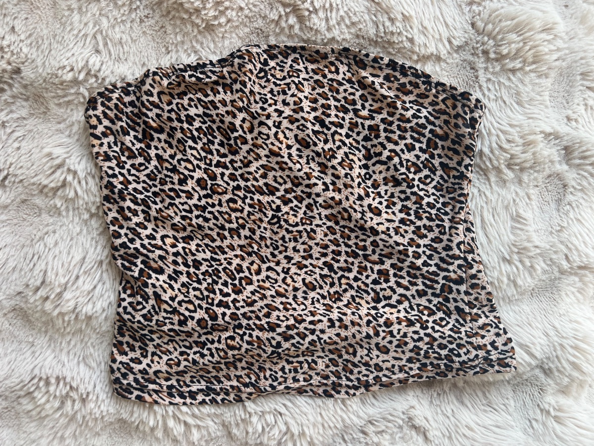 Shein Leoprint Tupe Top