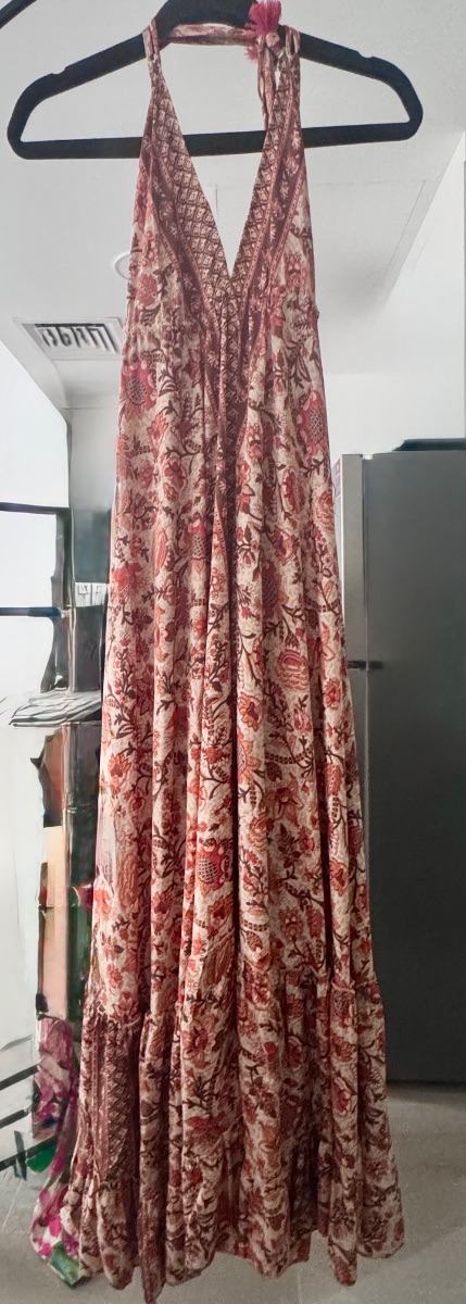 Long silk dress