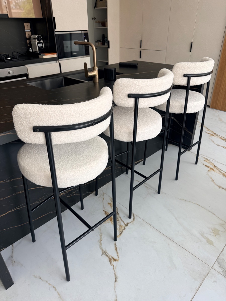 Bar Stool Boucle