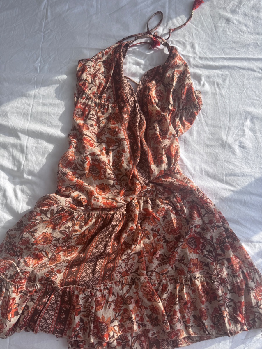 Long silk dress photo 3