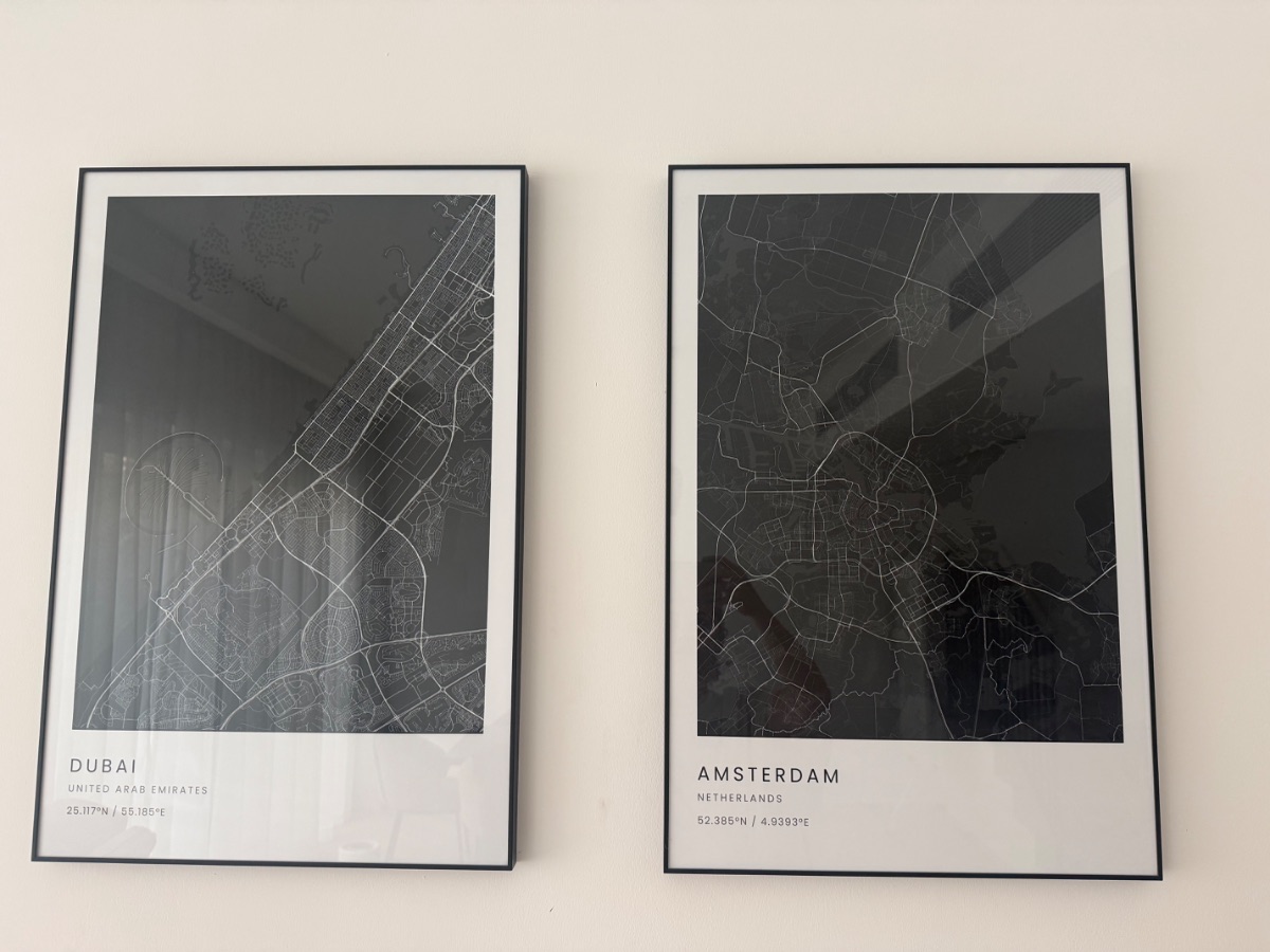 Amsterdam & Dubai Framed Wall Art Set