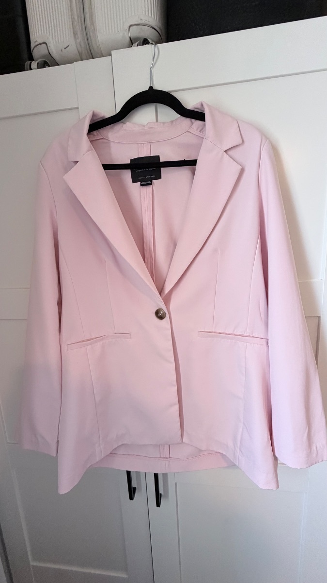 Sanctuary Pale Pink Single-Button Blazer – Size L